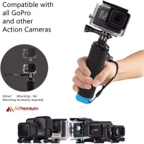 Floating Waterproof Hand Grip Monopod for GoPro Hero 13-1 (Blue)