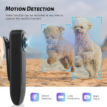 Caméra Corporelle Police 1080P avec Carte 64GB Portable