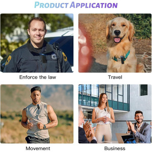 Caméra Corporelle Police 1080P avec Carte 64GB Portable