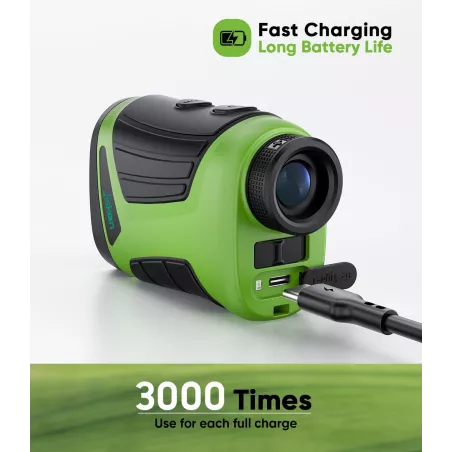 Télémètre Golf Pro Laser 1200Y 7X Slope Rechargeable