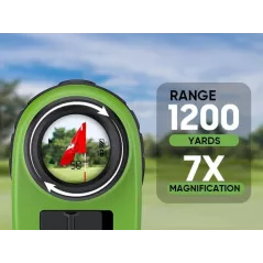Télémètre Golf Pro Laser 1200Y 7X Slope Rechargeable