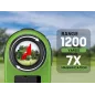 Télémètre Golf 1200Y avec Slope ON/OFF: Précision Ultime & Zoom 7X!