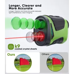 Télémètre Golf Pro Laser 1200Y 7X Slope Rechargeable
