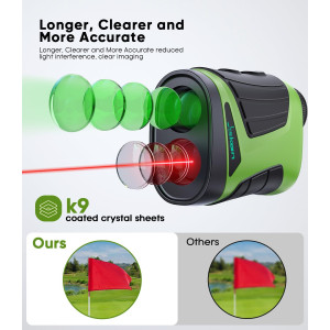 Télémètre Golf Pro Laser 1200Y 7X Slope Rechargeable