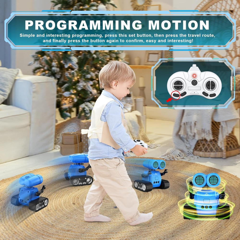 Hamourd Robot Toy for Kids with Walkie-Talkie, Gesture Control & Dance