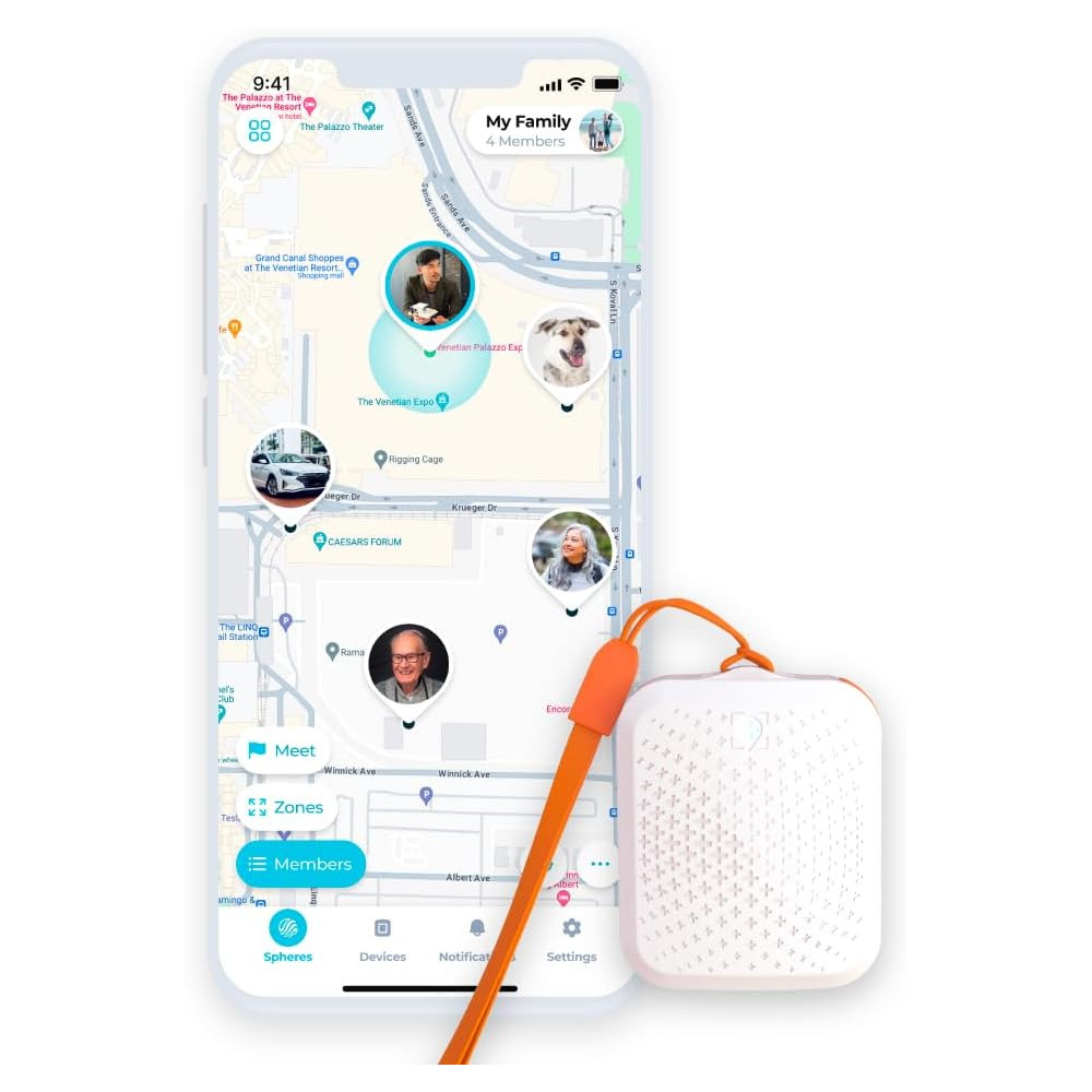 Tack GPS Tracker | 30 Days Battery | FCC Certified | Child, Pet, Vehicle