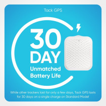 Tack GPS Tracker | 30 Days Battery | FCC Certified | Child, Pet, Vehicle