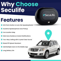Seculife GPS Trackers for Vehicles, Kids, Pets & Bikes | Durable & Long-Lasting