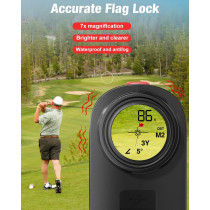 1200 Yard Golf Rangefinder with Slope, Flag Lock & 7X Magnification