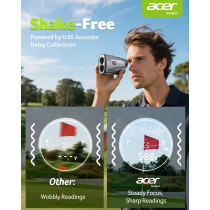Acer Golf Rangefinder with Slope - 1200/1700Yards Laser, 6X Magnification