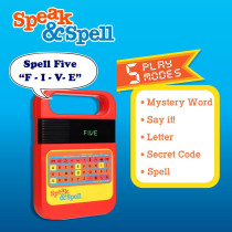 Speak & Spell Electronic Game - 80s Retro Educational Toy for Kids 7+