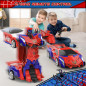 Transforming RC Car Robot Toy for Boys - Remote Control Car with One-Button Transformation & 360 Spins!