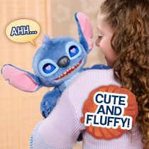 Disney Stitch Interactive Plush 14 Toy with 50+ Sounds & LCD Eyes
