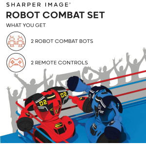 Sharpen Image Robot Combat 2023 - Jeu RC 2 joueurs avec LED