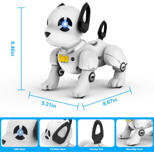Programmable Remote Control Robot Dog Toy - Interactive Robotic Pet for Kids