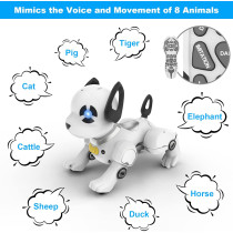 Programmable Remote Control Robot Dog Toy - Interactive Robotic Pet for Kids