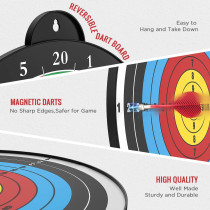 Magnetic Dart Board with 12 Darts - Fun Indoor Game for Kids 5-12 Years