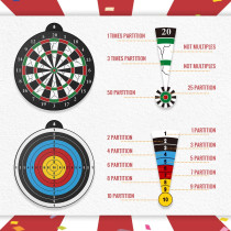 Magnetic Dart Board with 12 Darts - Fun Indoor Game for Kids 5-12 Years