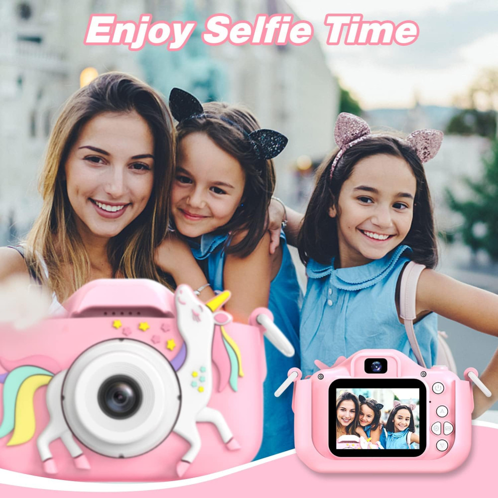 Goopow Kids Digital Camera for 3-8 Years Old with 32G SD Card & Soft Case