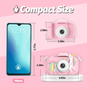 Appareil Photo Enfants Goopow 3-8 Ans avec Carte SD 32Go