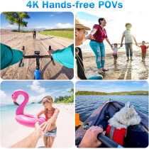 i3 4K Thumb Action Camera with Spring Clip – Portable POV Helmet Cam