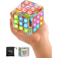 Cubik Flash : Jeu de Mémoire Électronique et Anti-Stress Tie Dye pour Enfants STEM