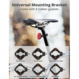 Waterproof Bicycle Mount for AirTag – Anti-Theft GPS Holder & Reflector