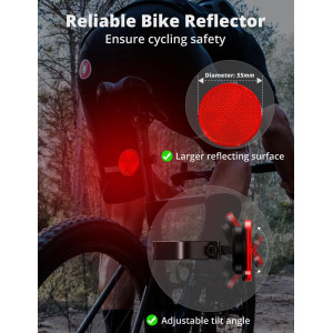 Waterproof Bicycle Mount for AirTag – Anti-Theft GPS Holder & Reflector