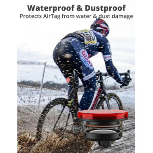 Waterproof Bicycle Mount for AirTag – Anti-Theft GPS Holder & Reflector