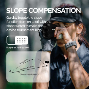Golf Laser Rangefinder 900Y Fast Focus with Slope & Vibration Mode