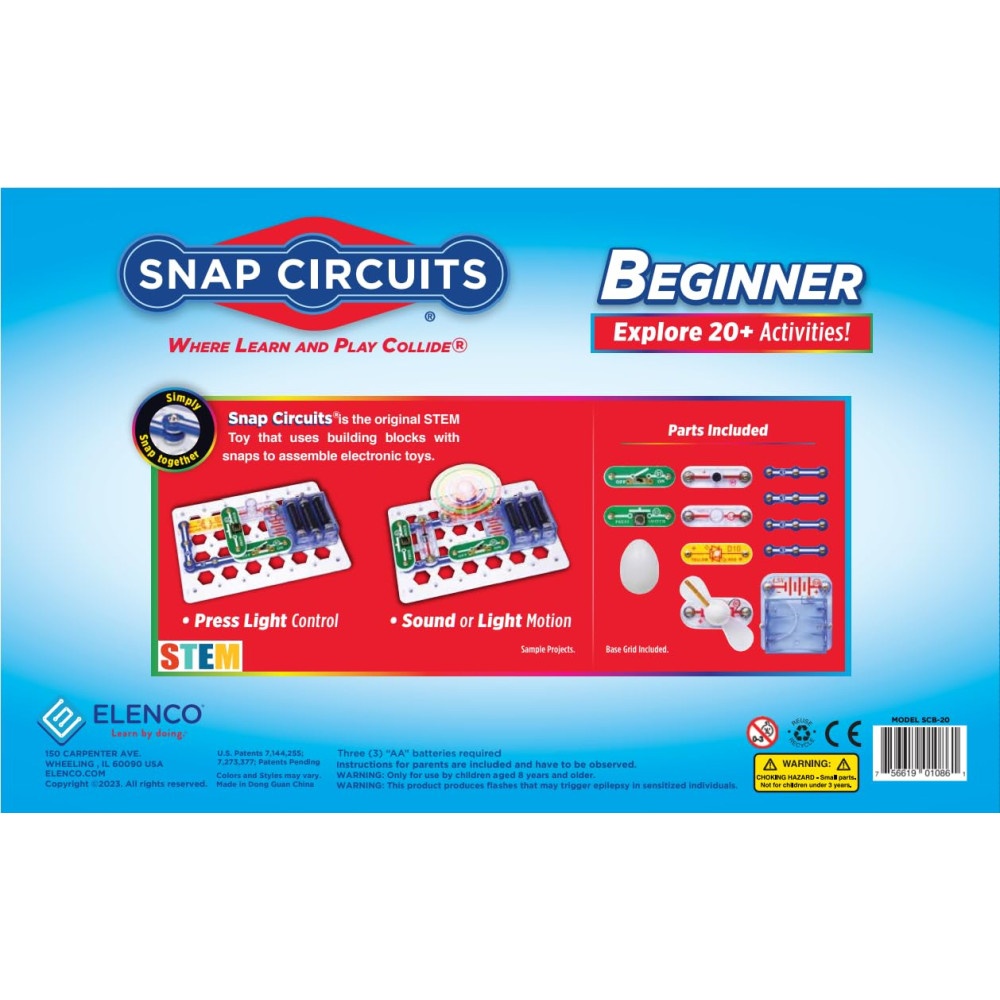 Snap Circuits Beginner STEM Kit for Ages 5-9 | Electronics Exploration