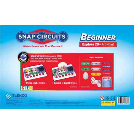 Snap Circuits Débutant SCB-20 - Kit Électronique Enfants 5-9 ans