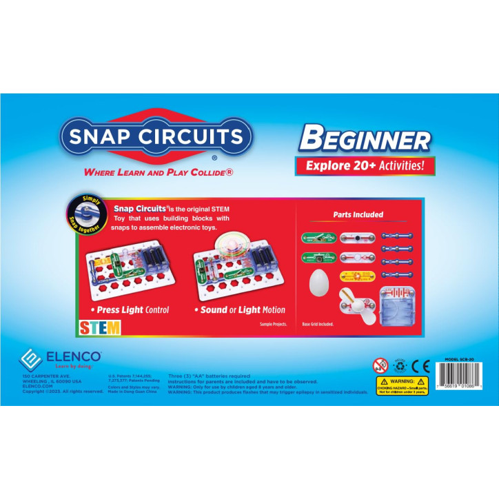 Snap Circuits SCB-20: Spark Curiosity with Safe Electronic Exploration for Kids 5+