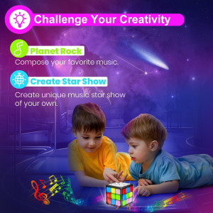 Rechargeable Handheld Game Cube - 15 Brain & Memory Games for Kids