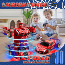Spider Transform RC Car with Lights & 360° Rotation - Remote Control Toy
