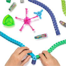 HEX BOTS Nano Land Sensory Toy Set for Kids & Cats – 40+ Pieces, Batteries Included