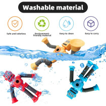 Bendable Robot Figures Set of 4 | Flexible Fidget & Sensory Toys for Kids