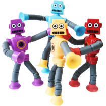 Bendable Robot Figures Set of 4 | Flexible Fidget & Sensory Toys for Kids