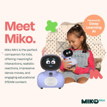 Miko Mini + 30 Days Free Miko Max: AI Robot for Kids | STEAM Learning & Fun