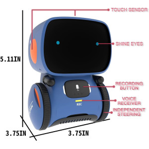 98K Interactive Robot Toy for Kids - Voice Control, Singing & Dancing