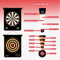 Magnetic Dart Board Game for Kids with 12 Darts – Outdoor Toy Gift Idea