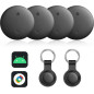 Find My Device Tracker 4-Pack: Never Lose Your Keys, Wallet, or Pets Again!