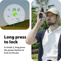 Gogogo Sport Vpro GS24 : Télémètre Laser Golf & Chasse 7X, 1200Y