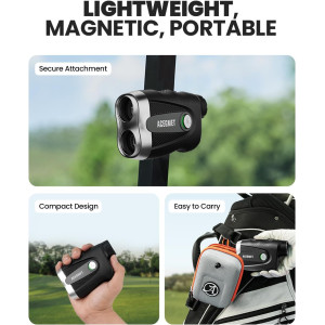 ACEGMET PF2C Golf Rangefinder with Slope, Vibration & ±1yd Accuracy