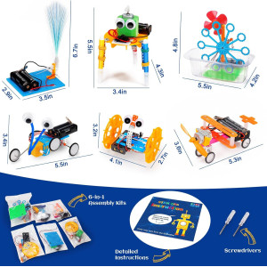 Kit Robotique STEM 6 en 1 pour Enfants 6-12 Ans - Science & Jeux