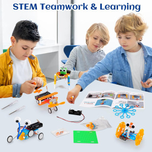 Kit Robotique STEM 6 en 1 pour Enfants 6-12 Ans - Science & Jeux