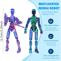 T13 Multi-Jointed Titan Action Figures - 3D Printed Desktop Toys