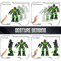 STEMTRON Robot Enfant Programmable : Détection Gestuelle, Danse et Chansons - Vert