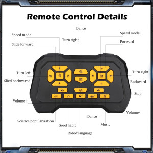 Smart Programmable RC Robot Toy for Kids Ages 3-12 with Remote Control