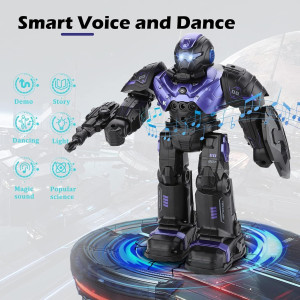 Smart Programmable RC Robot Toy for Kids Ages 3-12 with Remote Control
